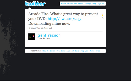 trent post re arcade fire